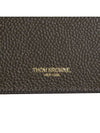 Men's Logo Pebble Grain Leather Long Wallet Brown - THOM BROWNE - BALAAN 7