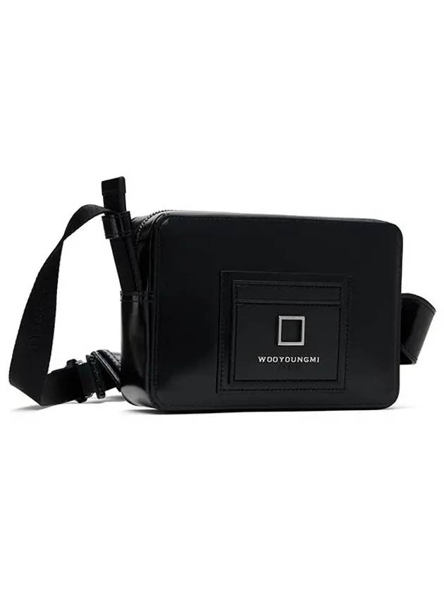 Square Leather Mini Cross Bag Black - WOOYOUNGMI - BALAAN 4