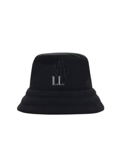 Grenoble Logo Applique Bucket Hat Black - MONCLER - BALAAN 2