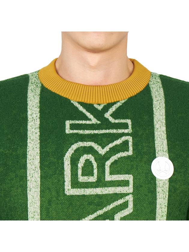 Golf Deuce MLM 2C AB03 GREEN Men s Crew Neck Wool Knit Sweater - MARK & LONA - BALAAN 7