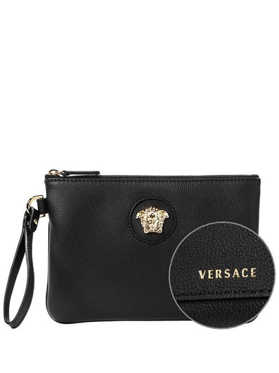 La Medusa Leather Clutch Bag Black - VERSACE - BALAAN 2