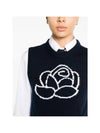 Floral intarsia sleeveless knit top FKV194AY1030 - THOM BROWNE - BALAAN 6