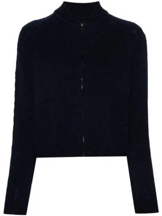 Fine Knit Wool Cardigan Navy - MAISON MARGIELA - BALAAN 2