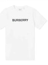 Logo Print Cotton Short Sleeve T-Shirt White - BURBERRY - BALAAN 2