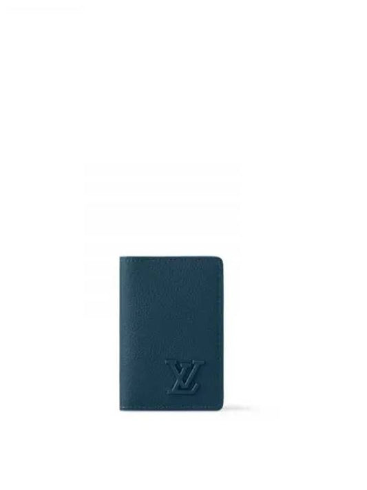 Pocket Organizer LV Aerogram Card Wallet Atlantic Blue - LOUIS VUITTON - BALAAN 2