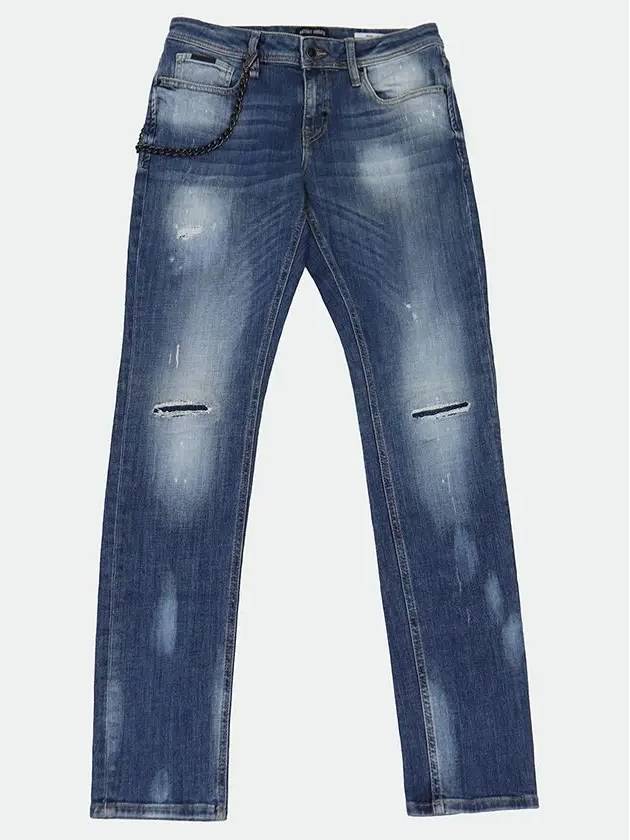 Men's Tapered Casual Ripped Jeans JN142 - IKALOOOK - BALAAN 1