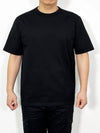 Men's Logo Patch Back Short Sleeve T-Shirt Black - TEN C - BALAAN 2