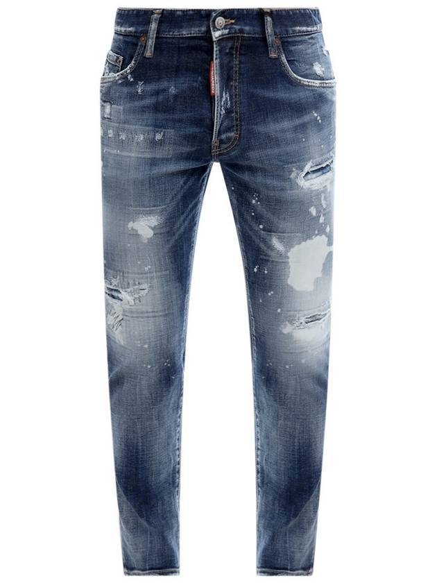 Dark London Calling Wash Skater Jeans - DSQUARED2 - BALAAN.