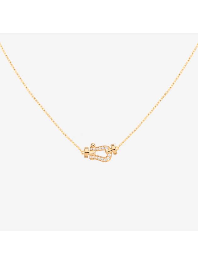 Posten necklace yellow gold diamond small model - FRED - BALAAN 1