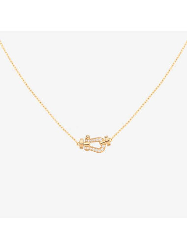 Posten necklace yellow gold diamond small model - FRED - BALAAN 1