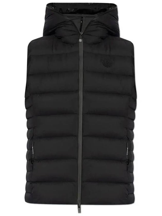 1A00033 596K7 999 BARRAUX Black Zipper Pocket Down Vest - MONCLER - BALAAN 2