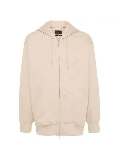 French Terry Zip Up Hoodie Clay Brown - Y-3 - BALAAN 2