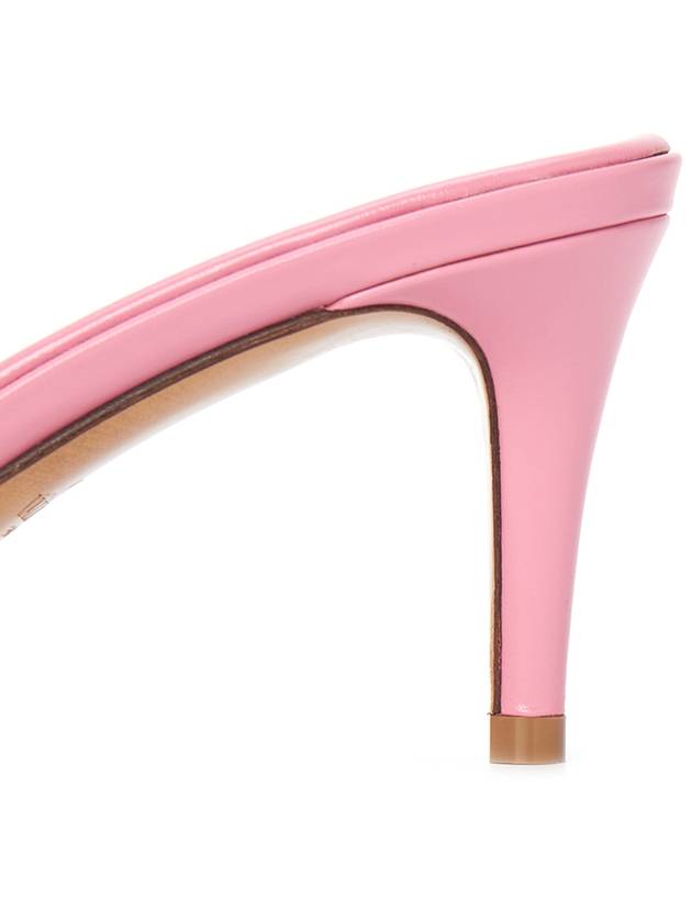 V Logo Sandals Heels Pink - VALENTINO - BALAAN 9