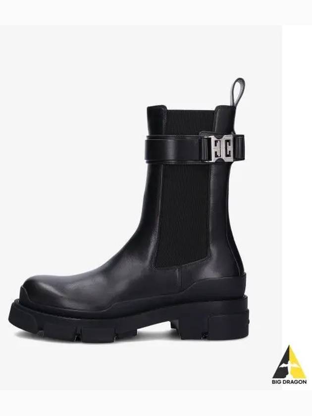 4G Buckle Leather Chelsea Boots Black - GIVENCHY - BALAAN 2