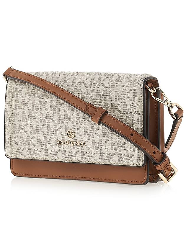 Jet Set Small Logo Smartphone Convertible Cross Bag Vanilla - MICHAEL KORS - BALAAN 3