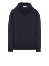 Cotton Fleece Embroidered Logo Hoodie Steel Grey - STONE ISLAND - BALAAN 1