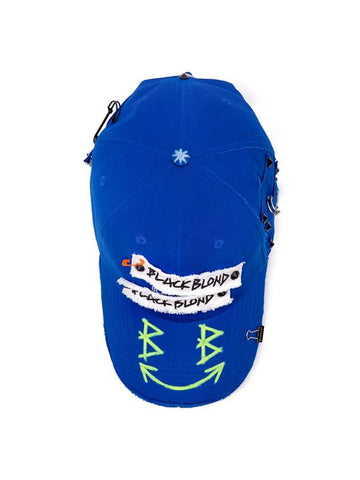 BBD Big Smile Patch Logo Cap Blue - BLACKBLOND - BALAAN 1