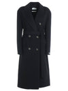 Tresa Belted Virgin Wool Coat Black 20160129 013 - MAX MARA SPORTMAX - BALAAN 1
