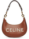 Logo Embroided Medium Shoulder Bag Brown - CELINE - BALAAN 2