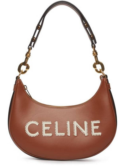 Logo Embroided Medium Shoulder Bag Brown - CELINE - BALAAN 2