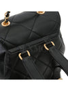 Backpack Quilted Chain Lettering Lambskin Black AS4866 - CHANEL - BALAAN 7