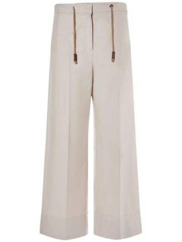 Ottavo Water Repellent Wide Pants Beige - MAX MARA - BALAAN 2