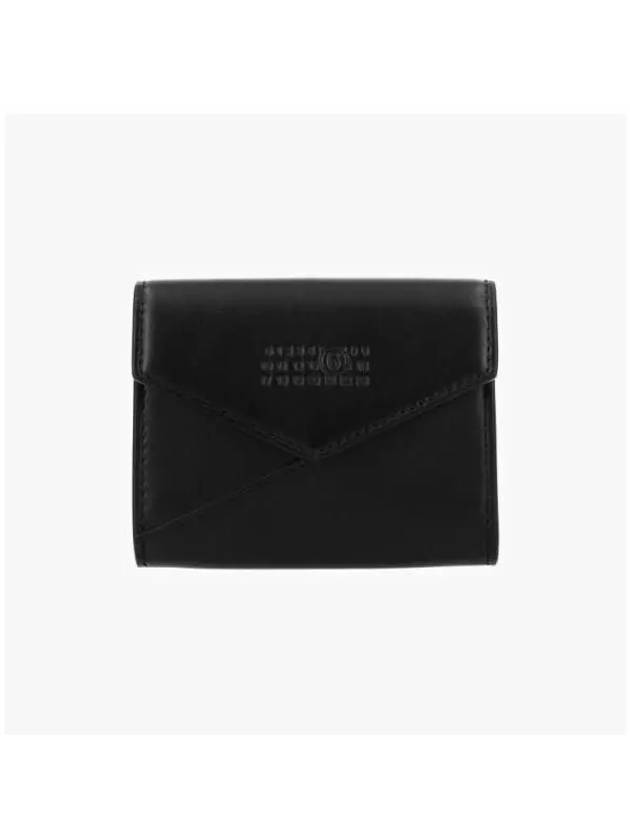 Japanese 6 Leather Card Wallet Black - MAISON MARGIELA - BALAAN 3