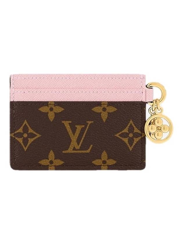 LV Charm Monogram Card Wallet Pink Brown - LOUIS VUITTON - BALAAN 4