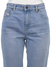 Denim Straight Pants Light Blue - DIESEL - BALAAN 8