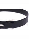 Sliver Soft Grain Leather T Icon Belt Dark Navy Black - TOM FORD - BALAAN 6