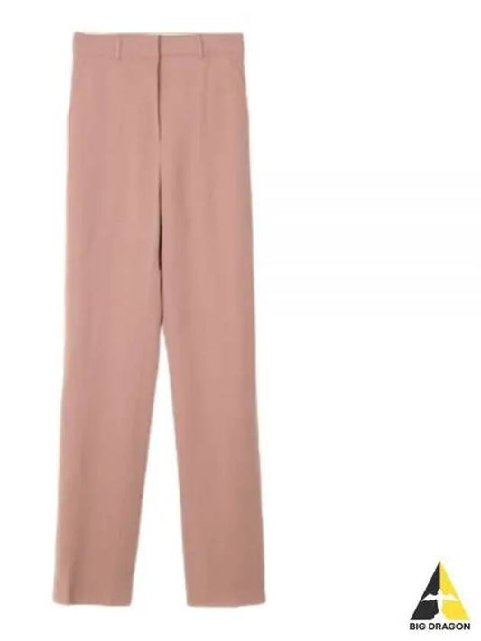 Quasar Virgin Wool Straight Pants Pink - MAX MARA - BALAAN 2