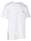 Men's Gold Star Glitter Logo Short Sleeve T-Shirt White - GOLDEN GOOSE - BALAAN 5