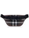 Checked Leather Bum Belt Bag Dark Birch Brown - BURBERRY - BALAAN 4