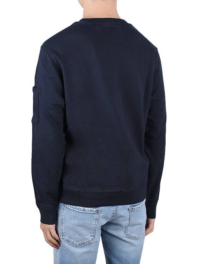 Cotton Fleece Sweatshirt Navy - CP COMPANY - BALAAN 5