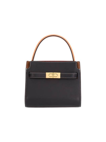 Lee Radziwill Leather Tote Bag Black - TORY BURCH - BALAAN 2