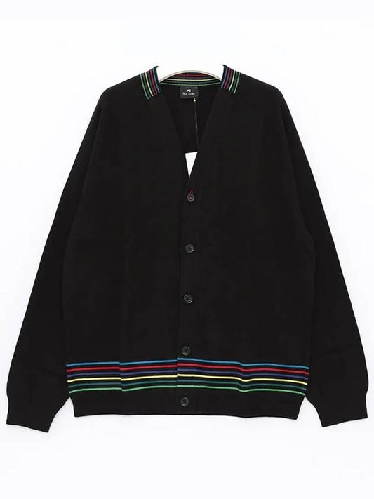 Stripe Detail Fine Knit Cardigan M2R211YL21860 - PAUL SMITH - BALAAN 2