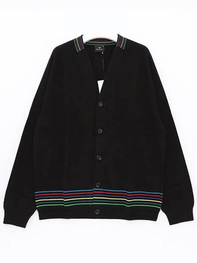 Striped Knit Cardigan Black - PAUL SMITH - BALAAN 2