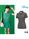 Check Character Short Sleeve Collar T-Shirt DO2LTS034 - DISNEY GOLF - BALAAN 1