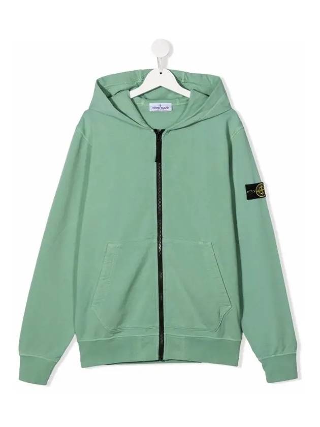 Kids Waffen Hood Zip up Green 761660740 V0052 - STONE ISLAND - BALAAN 1