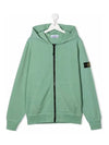 Kids Women s Waffen Hooded Zip Up Green 761660740 V0052 - STONE ISLAND - BALAAN 2