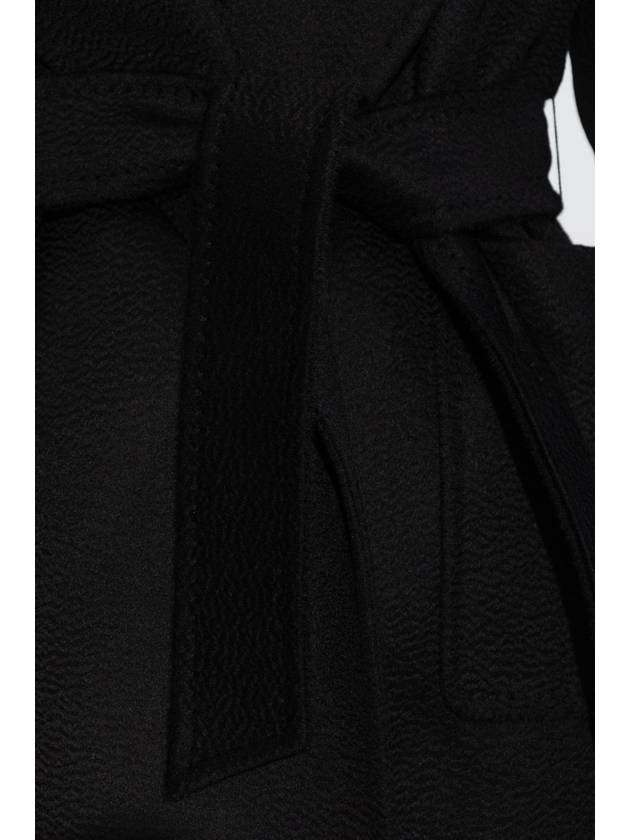 Rialto Robe Single Coat Black - MAX MARA - BALAAN 6