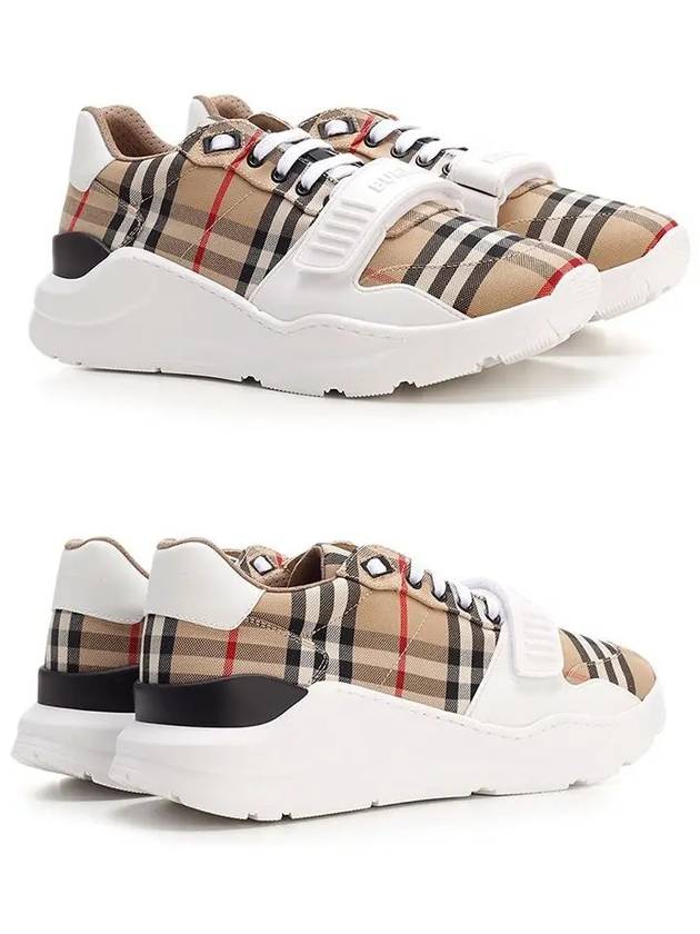 Vintage Check Suede Leather Sneakers Archive Beige - BURBERRY - BALAAN 3