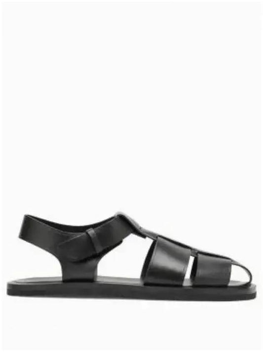 Fisherman Leather Sandals Black - THE ROW - BALAAN 2