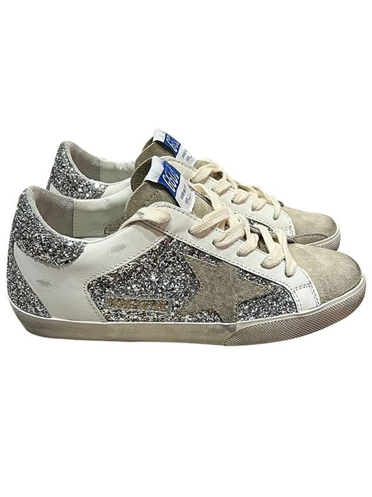 Superstar Glitter Low Top Sneakers Grey - GOLDEN GOOSE - BALAAN 2