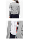 Varsity Pique 4 Bar V-neck Cardigan Light Grey - THOM BROWNE - BALAAN 6