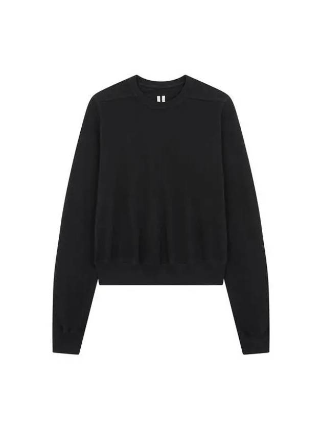 MEN Soft Cotton Crew Neck Sweatshirt Black 271026 - RICK OWENS - BALAAN 1