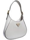 Women s 1BC179 White Cleo Medium Hobo Shoulder Bag - PRADA - BALAAN 2