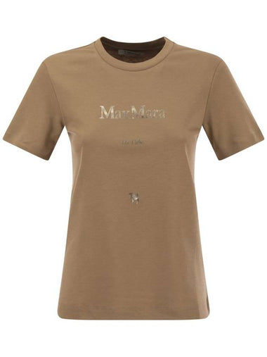 Quieto Cotton Short Sleeve T-Shirt Brown - S MAX MARA - BALAAN 1