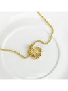 Gold Circle Round CD Logo Vintage Necklace 4VDIA24020 - DIOR - BALAAN 1