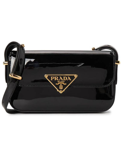 Patent Leather Shoulder Bag Black - PRADA - BALAAN 2